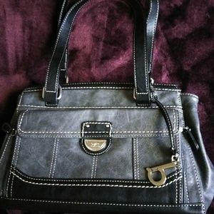 b.o.c gray and black shoulder bag